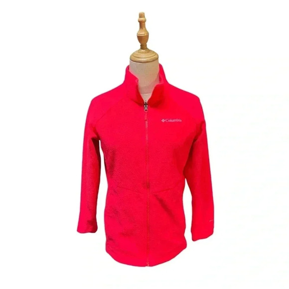 Columbia Pink Soft Zip Up Sweater Size L (14/16) Girls - Picture 1 of 8